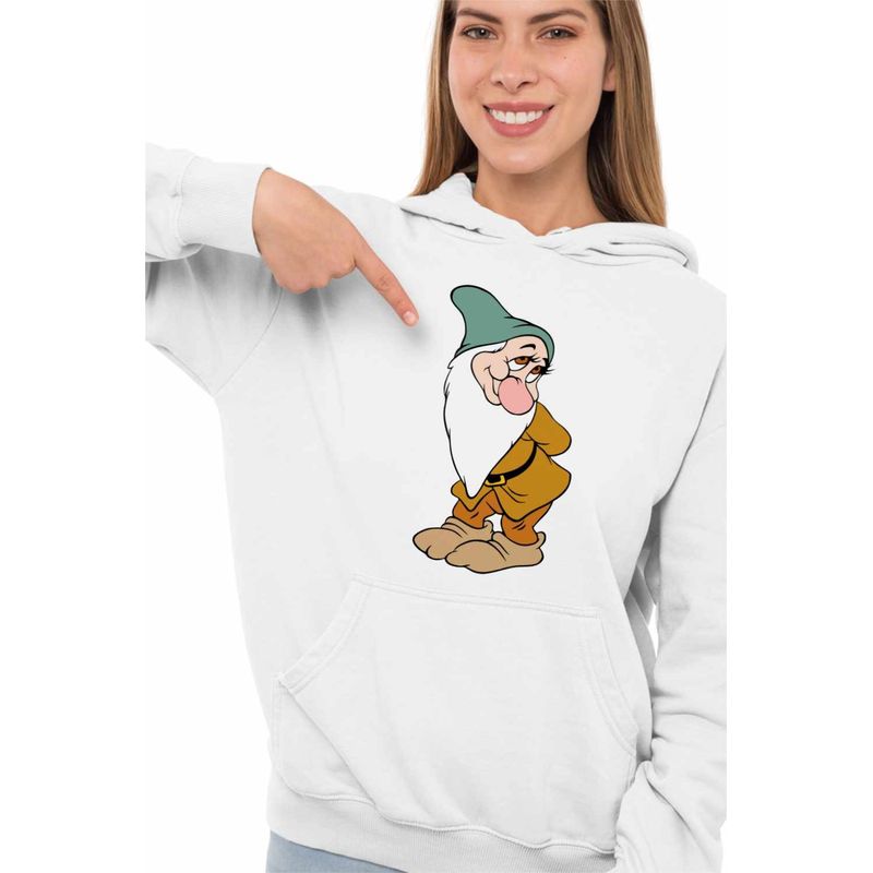 Fashion, accesorii si bijuterii - Femei - Imbracaminte femei - Hanorace femei - Hanorac Femei Alba ca Zapada Rusinosul, alb, marime 2XL - Infinity.ro