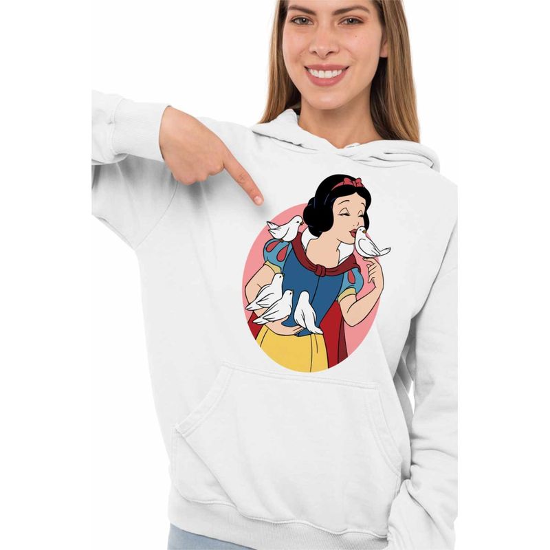 Fashion, accesorii si bijuterii - Femei - Imbracaminte femei - Hanorace femei - Hanorac Femei Alba ca Zapada Porumbei, alb, marime 2XL - Infinity.ro