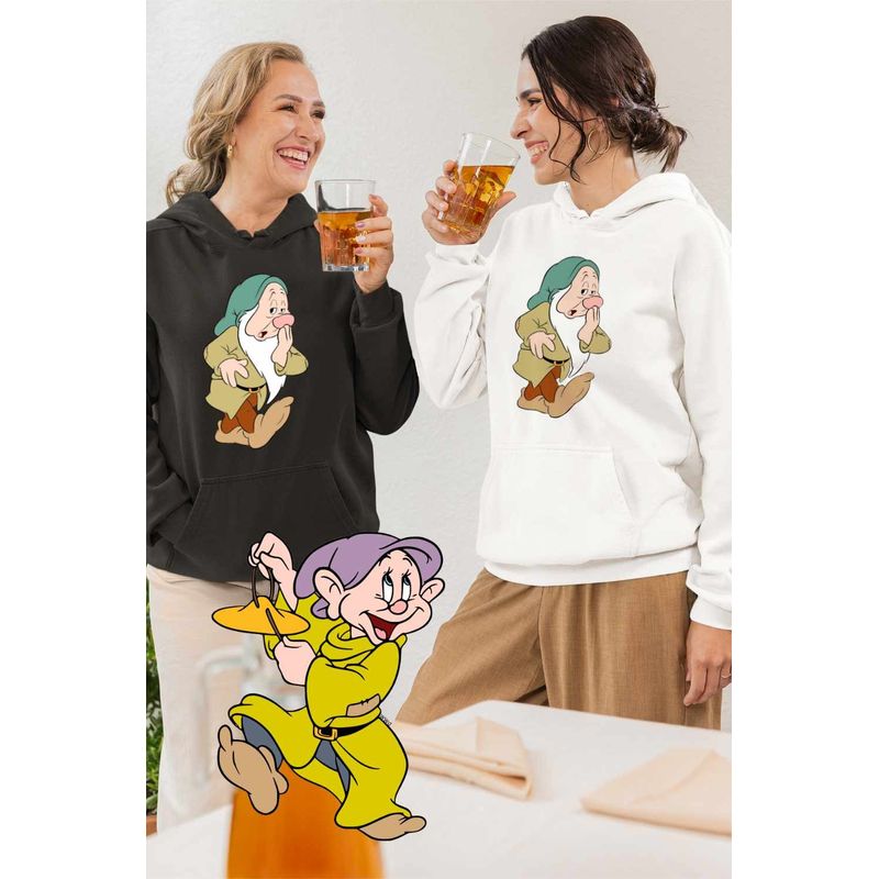 Fashion, accesorii si bijuterii - Femei - Imbracaminte femei - Hanorace femei - Hanorac Femei Alba ca Zapada Somnorosul, alb, marime 2XL - Infinity.ro