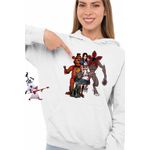 Fashion, accesorii si bijuterii - Femei - Imbracaminte femei - Hanorace femei - Hanorac Femei Alice Fnaf Stranger Things Horror Madness, alb, marime 2XL - Infinity.ro