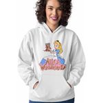 Fashion, accesorii si bijuterii - Femei - Imbracaminte femei - Hanorace femei - Hanorac Femei Alice Tara Minunilor Dinah, alb, marime 2XL - Infinity.ro