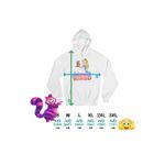 Fashion, accesorii si bijuterii - Femei - Imbracaminte femei - Hanorace femei - Hanorac Femei Alice Tara Minunilor Dinah, alb, marime 2XL - Infinity.ro