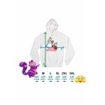 Fashion, accesorii si bijuterii - Femei - Imbracaminte femei - Hanorace femei - Hanorac Femei Alice Tara Minunilor Iepure, alb, marime 2XL - Infinity.ro
