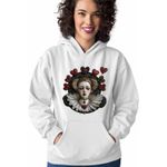 Fashion, accesorii si bijuterii - Femei - Imbracaminte femei - Hanorace femei - Hanorac Femei Alice Tara Minunilor Regina de Cupa, alb, marime 2XL - Infinity.ro
