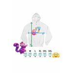 Fashion, accesorii si bijuterii - Femei - Imbracaminte femei - Hanorace femei - Hanorac Femei Alice Tara Minunilor Six Seven Sase Sapte 67, alb, marime 2XL - Infinity.ro