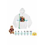 Fashion, accesorii si bijuterii - Femei - Imbracaminte femei - Hanorace femei - Hanorac Femei Alvin Toata Trupa Alvinnn Veveritele, alb, marime 2XL - Infinity.ro