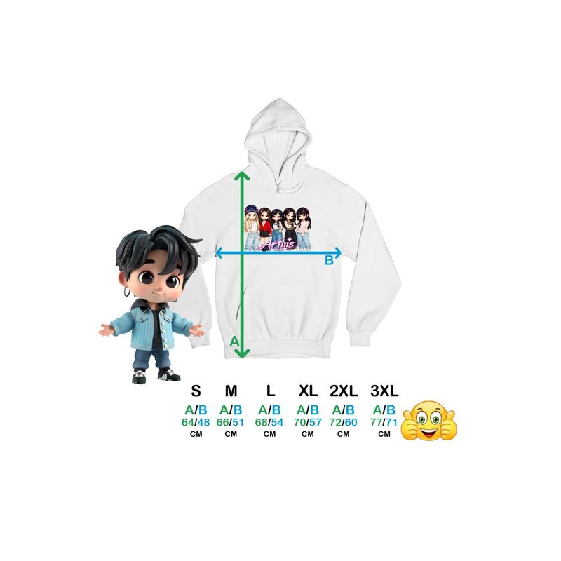 Fashion, accesorii si bijuterii - Femei - Imbracaminte femei - Hanorace femei - Hanorac Femei Artms Cartoon Merch Kpop, alb, marime 2XL - Infinity.ro