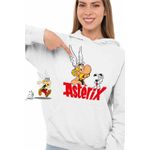 Fashion, accesorii si bijuterii - Femei - Imbracaminte femei - Hanorace femei - Hanorac Femei Asterix Dogmatix Aventuri, alb, marime 2XL - Infinity.ro