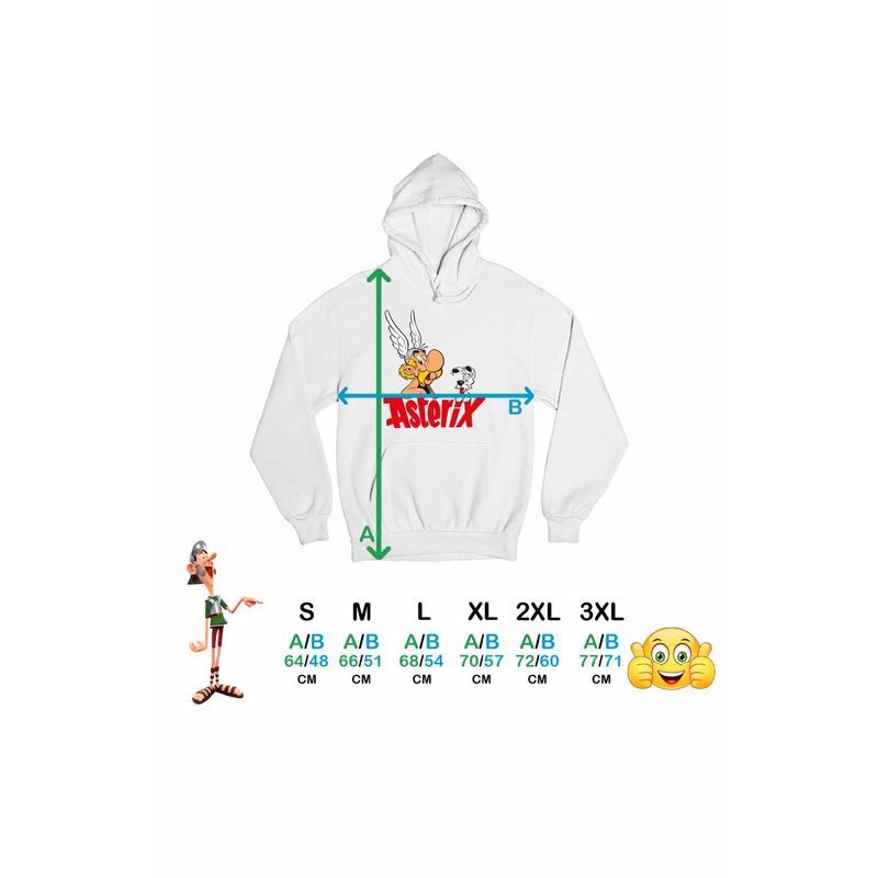 Fashion, accesorii si bijuterii - Femei - Imbracaminte femei - Hanorace femei - Hanorac Femei Asterix Dogmatix Aventuri, alb, marime 2XL - Infinity.ro