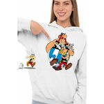 Fashion, accesorii si bijuterii - Femei - Imbracaminte femei - Hanorace femei - Hanorac Femei Asterix Obelix Dogmatix Caesar Cleopatra, alb, marime 2XL - Infinity.ro