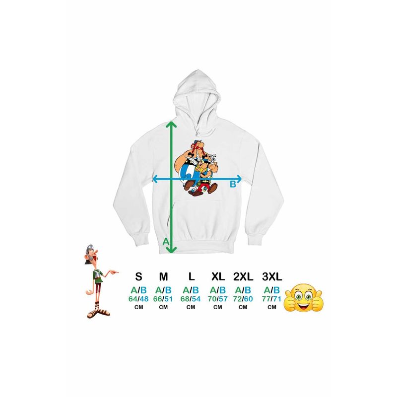 Fashion, accesorii si bijuterii - Femei - Imbracaminte femei - Hanorace femei - Hanorac Femei Asterix Obelix Dogmatix Caesar Cleopatra, alb, marime 2XL - Infinity.ro