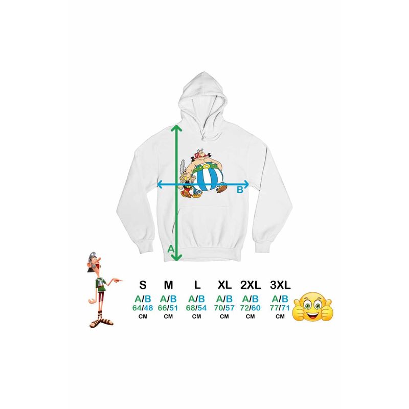 Fashion, accesorii si bijuterii - Femei - Imbracaminte femei - Hanorace femei - Hanorac Femei Asterix Obelix Aventuri Cezar, alb, marime 2XL - Infinity.ro