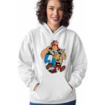 Fashion, accesorii si bijuterii - Femei - Imbracaminte femei - Hanorace femei - Hanorac Femei Asterix Obelix Dogmatix Caesar Cleopatra, alb, marime 2XL - Infinity.ro