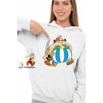 Fashion, accesorii si bijuterii - Femei - Imbracaminte femei - Hanorace femei - Hanorac Femei Asterix Obelix Aventuri Cezar, alb, marime 2XL - Infinity.ro