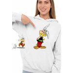 Fashion, accesorii si bijuterii - Femei - Imbracaminte femei - Hanorace femei - Hanorac Femei Asterix Obelix Galia Antica Cleopatra, alb, marime 2XL - Infinity.ro