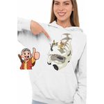 Fashion, accesorii si bijuterii - Femei - Imbracaminte femei - Hanorace femei - Hanorac Femei Avatar Airbender Appa Maestru Aerului Momo, alb, marime 2XL - Infinity.ro