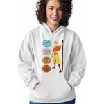 Fashion, accesorii si bijuterii - Femei - Imbracaminte femei - Hanorace femei - Hanorac Femei Avatar Airbender Cele 4 Elemente, alb, marime 2XL - Infinity.ro
