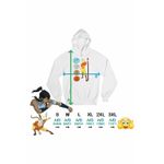 Fashion, accesorii si bijuterii - Femei - Imbracaminte femei - Hanorace femei - Hanorac Femei Avatar Airbender Cele 4 Elemente, alb, marime 2XL - Infinity.ro