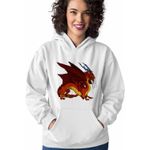 Fashion, accesorii si bijuterii - Femei - Imbracaminte femei - Hanorace femei - Hanorac Femei Avatar Dragon Fang Roku Anime Airbender, alb, marime 2XL - Infinity.ro