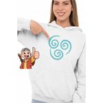 Fashion, accesorii si bijuterii - Femei - Imbracaminte femei - Hanorace femei - Hanorac Femei Avatar Airbender Element Simbol Maestru al Aerului, alb, marime 2XL - Infinity.ro
