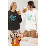 Fashion, accesorii si bijuterii - Femei - Imbracaminte femei - Hanorace femei - Hanorac Femei Avatar Airbender Element Simbol Maestru al Aerului, alb, marime 2XL - Infinity.ro