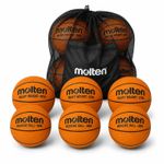Sport si Outdoor - Sporturi de echipa - Baschet - Mingi de baschet - Set special antrenament baschet Molten 6 mingi heavy  3 buc B7M 1,4 + 3 buc B6M  1,2 kg + sac transport - Infinity.ro