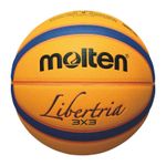 Sport si Outdoor - Sporturi de echipa - Baschet - Mingi de baschet - Pachet 14 mingi baschet 3x3 Molten B33T5000 FIBA Approved + carucior mobil Molten BK0012-B - Infinity.ro