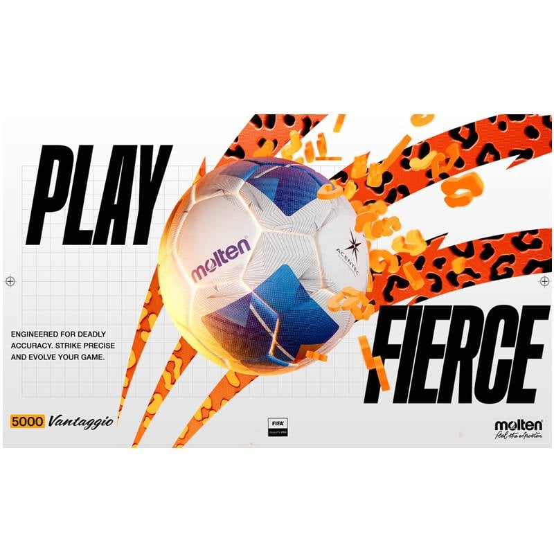 Sport si Outdoor - Sporturi de echipa - Fotbal - Mingi fotbal - Pachet 3 mingi fotbal Molten Vantaggio F5N5000 FIFA QUALITY PRO, marimea 5, generatia a 5-a, cu geanta Molten si pompa DHP21 - Infinity.ro