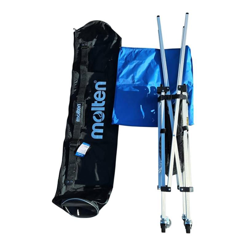 Sport si Outdoor - Sporturi de echipa - Accesorii si echipamente volei - Pachet 15 mingi volei Molten V5M4000 antrenament si competitie cu carucior transport - Infinity.ro