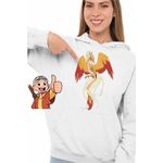 Fashion, accesorii si bijuterii - Femei - Imbracaminte femei - Hanorace femei - Hanorac Femei Avatar Dragon Phoenix Korra Airbender, alb, marime 2XL - Infinity.ro