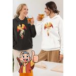 Fashion, accesorii si bijuterii - Femei - Imbracaminte femei - Hanorace femei - Hanorac Femei Avatar Dragon Phoenix Korra Airbender, alb, marime 2XL - Infinity.ro