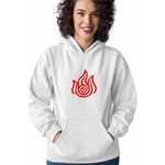Fashion, accesorii si bijuterii - Femei - Imbracaminte femei - Hanorace femei - Hanorac Femei Avatar Firebender Element Simbol Maestru Focului, alb, marime 2XL - Infinity.ro