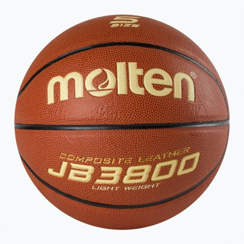 Sport si Outdoor - Sporturi de echipa - Baschet - Mingi de baschet - Set antrenament baschet junior Molten 3 mingi  JB3800-L +  3 mingi JB2000-L  greutate redusa, marime 5 + sac transport - Infinity.ro