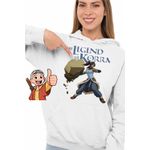 Fashion, accesorii si bijuterii - Femei - Imbracaminte femei - Hanorace femei - Hanorac Femei Avatar Korra Maestru Pamantului Airbender, alb, marime 2XL - Infinity.ro