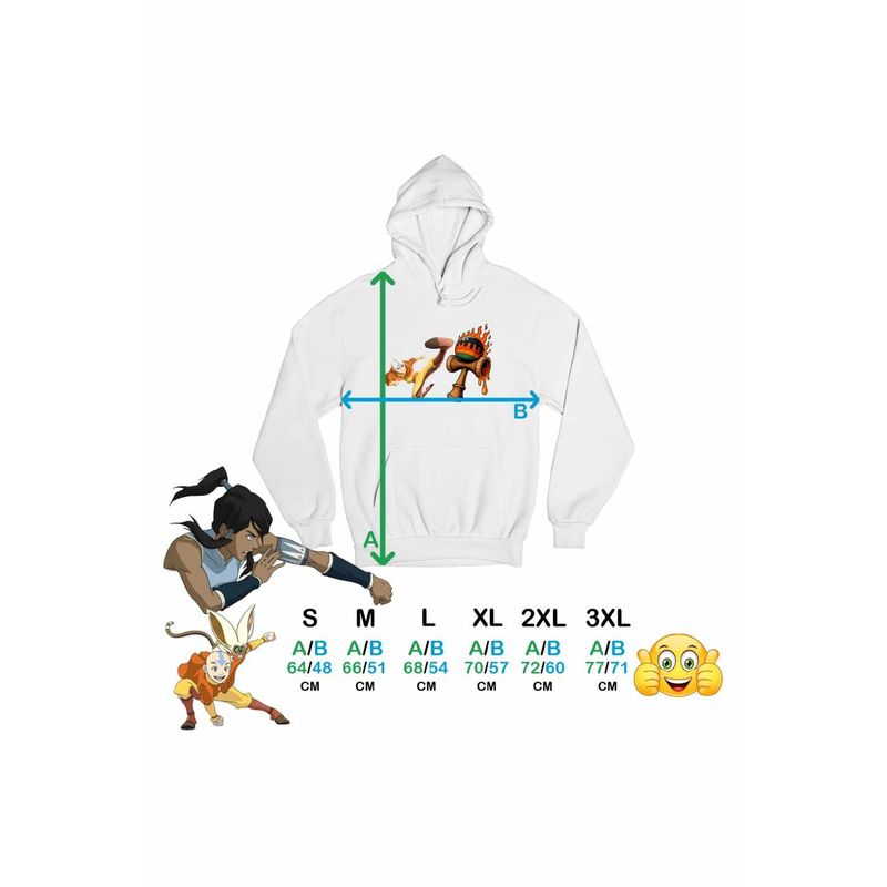 Fashion, accesorii si bijuterii - Femei - Imbracaminte femei - Hanorace femei - Hanorac Femei Avatar Kendama Last Airbender, alb, marime 2XL - Infinity.ro