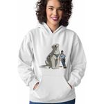 Fashion, accesorii si bijuterii - Femei - Imbracaminte femei - Hanorace femei - Hanorac Femei Avatar Korra Naga Maestru Shaolin, alb, marime 2XL - Infinity.ro