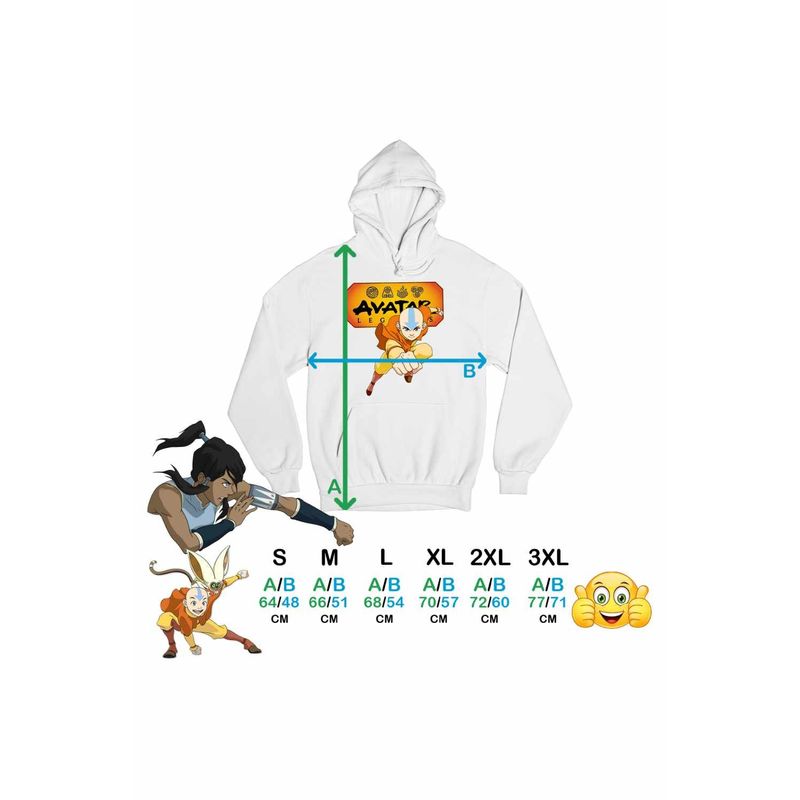 Fashion, accesorii si bijuterii - Femei - Imbracaminte femei - Hanorace femei - Hanorac Femei Avatar Last Airbender Legenda lui Aang, alb, marime 2XL - Infinity.ro