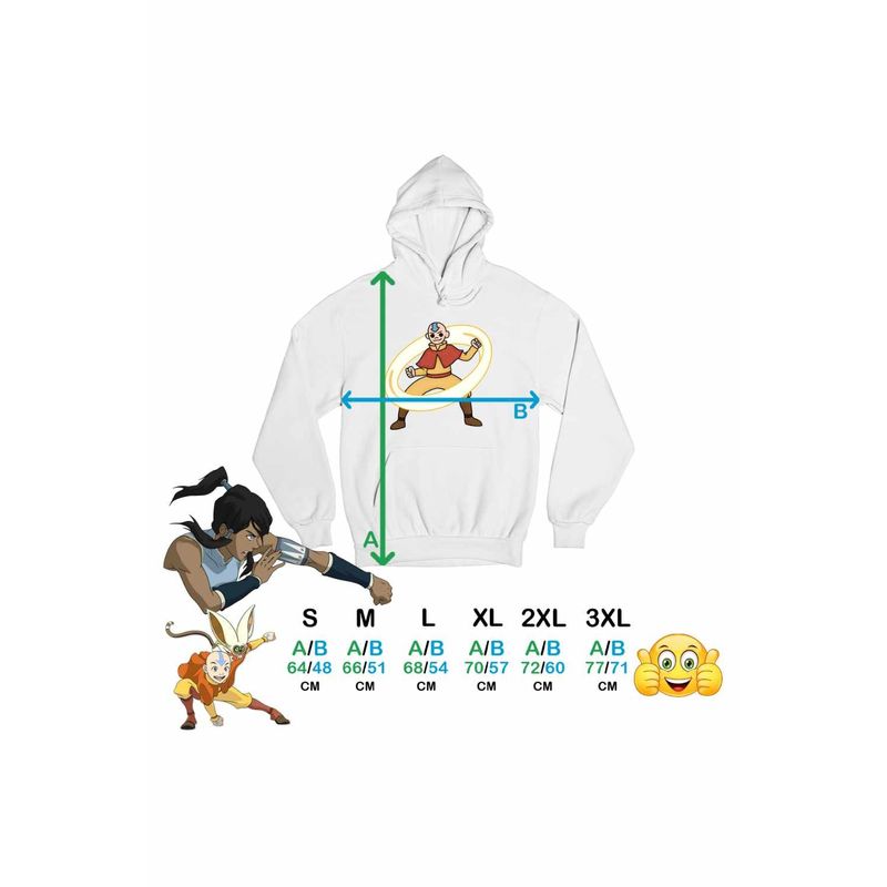Fashion, accesorii si bijuterii - Femei - Imbracaminte femei - Hanorace femei - Hanorac Femei Avatar Legenda lui Aang Airbender Calugar Shaolin, alb, marime 2XL - Infinity.ro