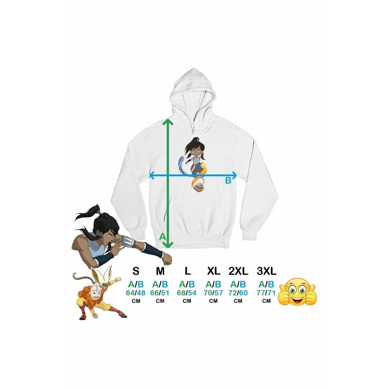 Fashion, accesorii si bijuterii - Femei - Imbracaminte femei - Hanorace femei - Hanorac Femei Avatar Legenda lui Korra Reincarnare Airbender, alb, marime 2XL - Infinity.ro