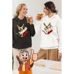Fashion, accesorii si bijuterii - Femei - Imbracaminte femei - Hanorace femei - Hanorac Femei Avatar Momo Last Airbender Maestru al Aerului, alb, marime 2XL - Infinity.ro