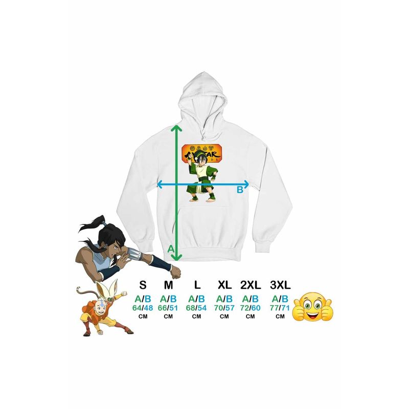 Fashion, accesorii si bijuterii - Femei - Imbracaminte femei - Hanorace femei - Hanorac Femei Avatar Toph Bei Fong Legenda lui Aang Airbender, alb, marime 2XL - Infinity.ro