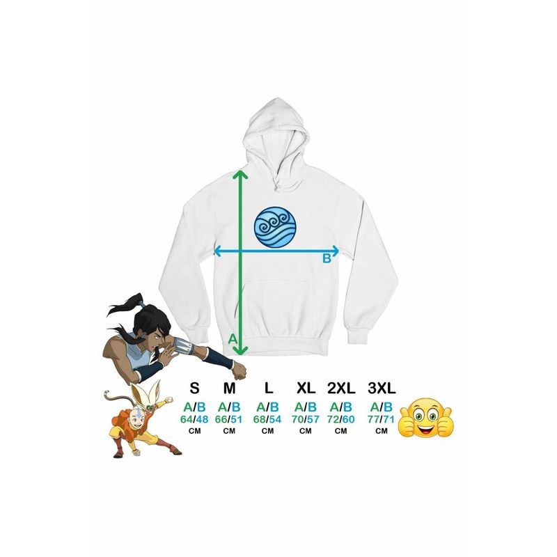 Fashion, accesorii si bijuterii - Femei - Imbracaminte femei - Hanorace femei - Hanorac Femei Avatar Waterbender Element Simbol Maestru Apei, alb, marime 2XL - Infinity.ro