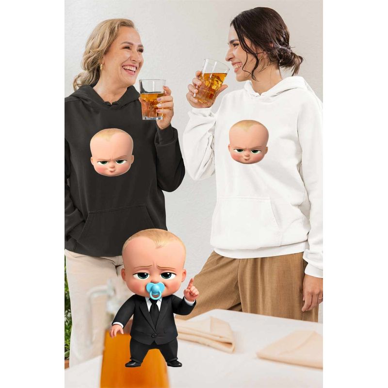 Fashion, accesorii si bijuterii - Femei - Imbracaminte femei - Hanorace femei - Hanorac Femei Baby Boss Alpha Kid, alb, marime 2XL - Infinity.ro