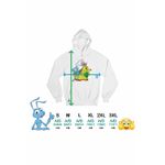 Fashion, accesorii si bijuterii - Femei - Imbracaminte femei - Hanorace femei - Hanorac Femei Aventuri la Firul Ierbii Flik Furnica Vierme, alb, marime 2XL - Infinity.ro