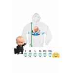 Fashion, accesorii si bijuterii - Femei - Imbracaminte femei - Hanorace femei - Hanorac Femei Baby Boss Money, alb, marime 2XL - Infinity.ro