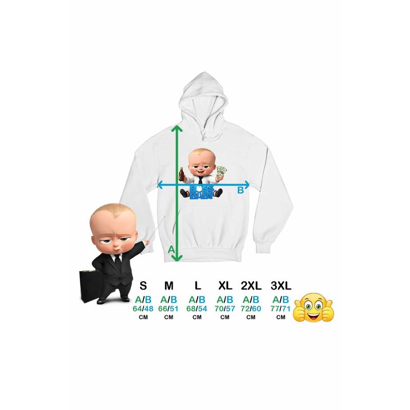 Fashion, accesorii si bijuterii - Femei - Imbracaminte femei - Hanorace femei - Hanorac Femei Baby Boss Money, alb, marime 2XL - Infinity.ro