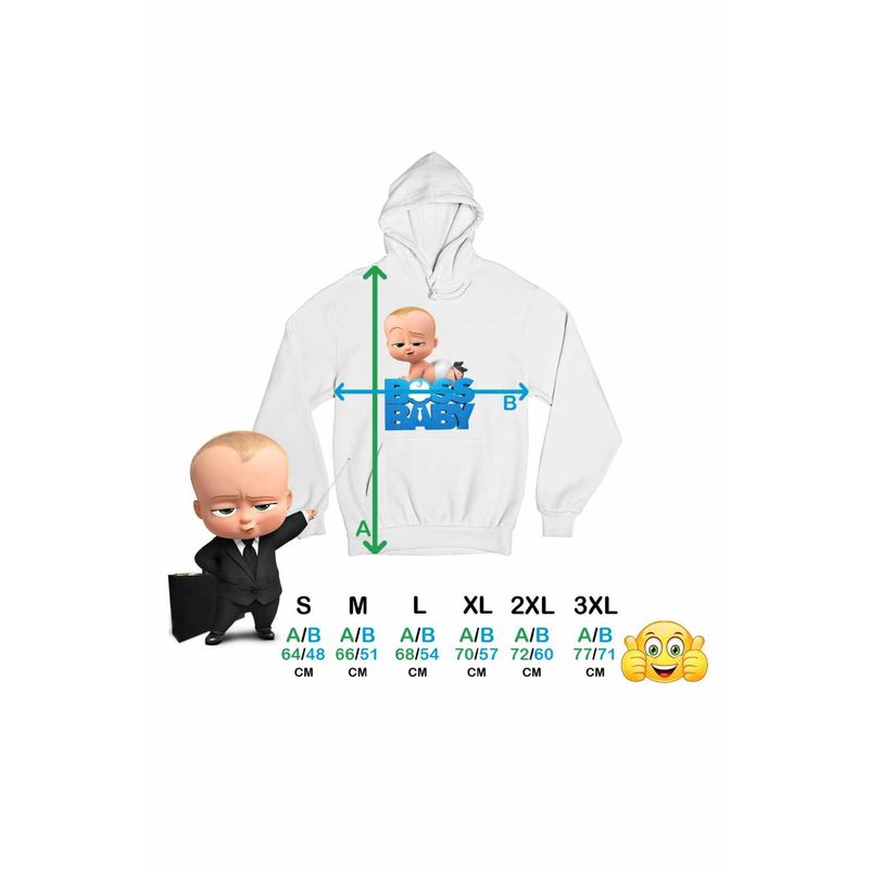 Fashion, accesorii si bijuterii - Femei - Imbracaminte femei - Hanorace femei - Hanorac Femei Baby Boss Scutec Director, alb, marime 2XL - Infinity.ro
