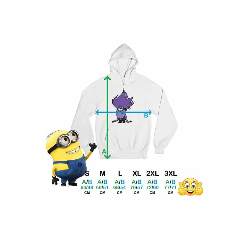 Fashion, accesorii si bijuterii - Femei - Imbracaminte femei - Hanorace femei - Hanorac Femei Bad Minion Despicable Minions, alb, marime 2XL - Infinity.ro