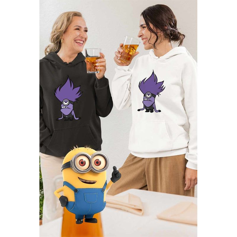 Fashion, accesorii si bijuterii - Femei - Imbracaminte femei - Hanorace femei - Hanorac Femei Bad Minion Despicable Minions, alb, marime 2XL - Infinity.ro