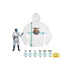 Fashion, accesorii si bijuterii - Femei - Imbracaminte femei - Hanorace femei - Hanorac Femei Baby Yoda Grogu Mandalorian Star Wars, alb, marime 2XL - Infinity.ro